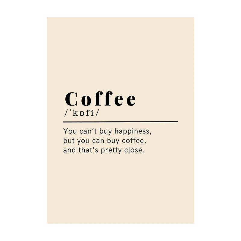 Coffee Diver Poster Coffee Canvas Painting Trendy Kitchen Gallery Print Wall Art Picture for Home Decoration Coffee Lover Gift