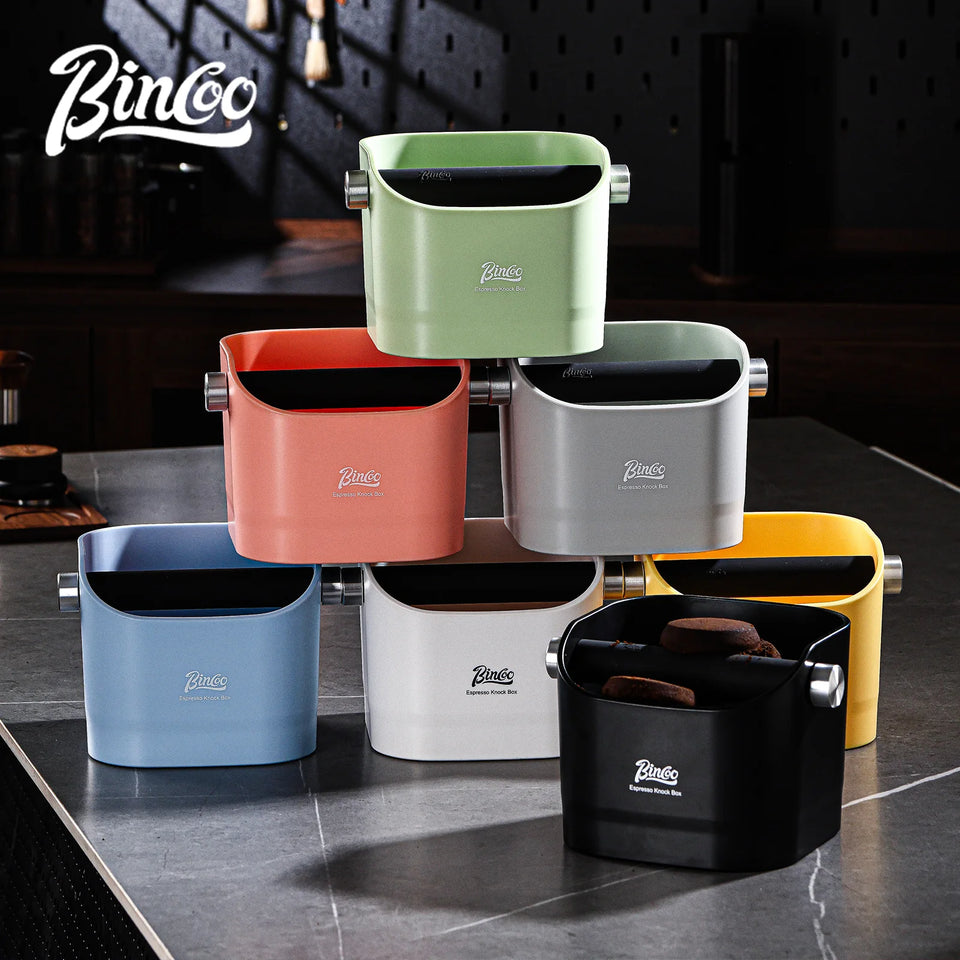 Bincoo 0.8L Coffee Knock Box Espresso Grounds Container Anti Slip Espresso Dump Bin Grind Beveled Barista Goods Cafe Accessories