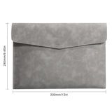 PU Leather A4 Document Bag, 7 Colors, File Folder for Office & Travel, Stylish Organizer