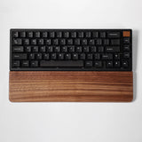 CHOSFOX Wooden Keyboard Wrist Rest Walnut Mouse Pad Solid Mouse Pad Wrist Support Anti-Slip Base Mechanical Keyboard Wrist Rest