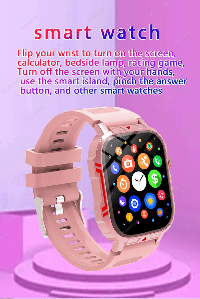 New Outdoor Smartwatch Men Women Bluetooth Call Heart Rate Health Monitor Military Watches GPS track Sports Fitness Smart Watch