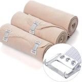 10/20/30Pcs Replacement Elastic Bandage Wrap Stretch Metal Clips Fixation Clamps Hooks First Aid Kit for Sport White/Coffee