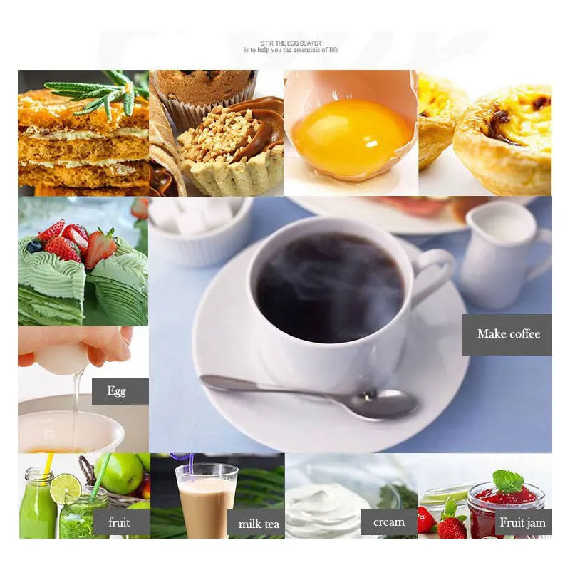Electric Milk Frother Handheld Mini Foamer Coffee Maker Egg Beater for Chocolate Cappuccino Stirrer Portable Blender Whisk Tools