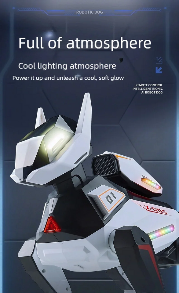 AI Simulation Robot Dog Intelligent Machine Dog Voice Command APP Control Programming Interactive Performs Acrobatics Robot Dog