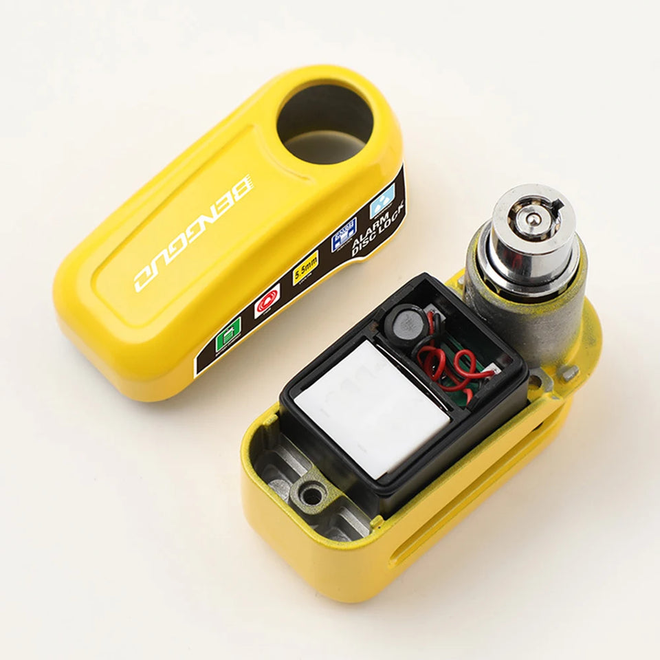 Bicycle Alarm Disc Brake Electric Lock Anti Theft Motorcycle Alarm Brake Rotor Padlock Waterproof Motorcycle Bike Accessories