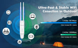 Wonlink 1200Mbps Outdoor Access Point 48V POE Wifi Router /Repeater 5G+2G Weatherproof Long Range Omnidirectional Antena Extend