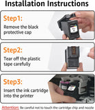 NineLeaf High Yield Ink Compatible for HP 61XL 61 XL CH563W CH564W Ink Cartridge use with Envy 4500 5530 Officejet Printer