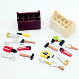 Dollhouse Mini Wooden Coffee Toolbox Miniature Food Play Scene Model Photography Decoration Small Ornaments