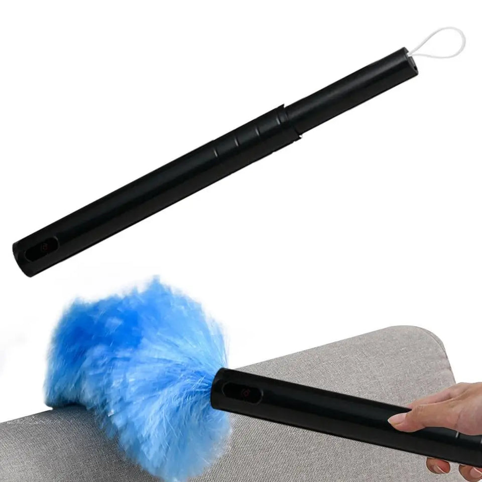Rotating Spin Cleaner Duster Multi-Function 360 Spin Electric Feather Duster Vacuum Cleaner Battery Operated With Touch Button
