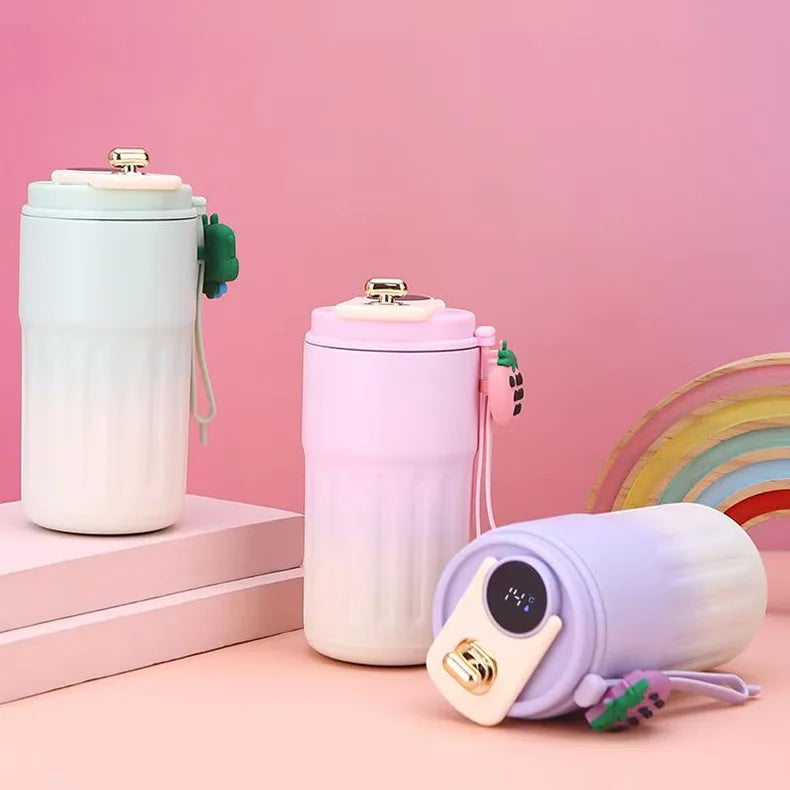 Smart Temp Display Stainless Steel Tumbler Thermal Mug Vacuum Insulated Coffee Cup Travel Thermos Cups Hot Water Bottle for Tea