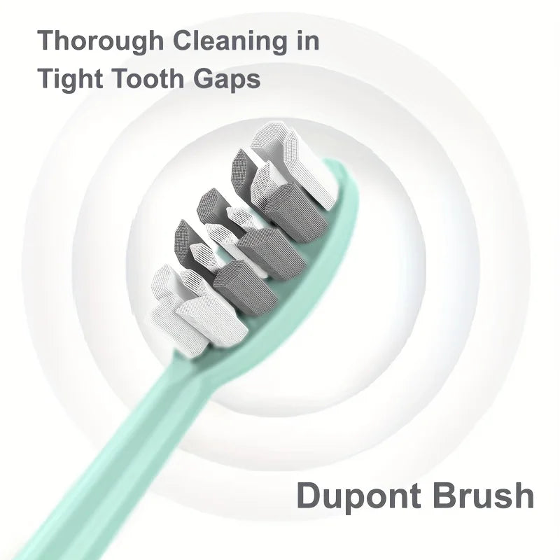 Electric Toothbrush Rotary Cleaning Teeth Brush Waterproof Electronic Tooth Brush With Timer USB Rechargeable Toothbrush 10 head