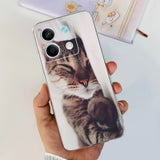 For Xiaomi Redmi Note 13 4G Case Cute Cat Butterfly Cover Soft Silicone Phone Case For Redmi Note 13 Pro Plus Note13 Full Bumper