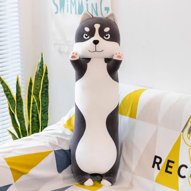 15 Styles 50-150cm Long Cat Plush Toys Stuffed Soft Pause Office Dog Doll Bed Sleepping Pillow Home Decor Birthday Girls Gifts