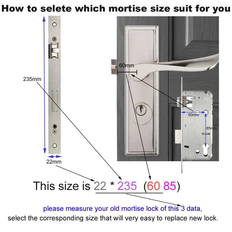 TTLock APP Waterproof Fingerprint Password Smart Lock For Outdoor Pull Push Sliding Aluminum Door 2885/ 3585/ 4585 /6085 Mortise