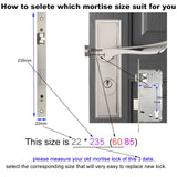 TTLock APP Waterproof Fingerprint Password Smart Lock For Outdoor Pull Push Sliding Aluminum Door 2885/ 3585/ 4585 /6085 Mortise