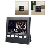 Electronic Alarm Clock with Backlit Thermometer and Hygrometer  Voice Controlled  Accurate Time and Temperature Reading
