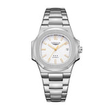 Men automatic watch business date mechanical watches waterproof stainless steel luminous luxury mens watch boyfriend gift