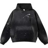2026 Autumn Winter Men's New Pullover Hoodie Y2K Printed Retro Jacket Uniform Casual Fashion Loose Sweatshirt for Men and Women