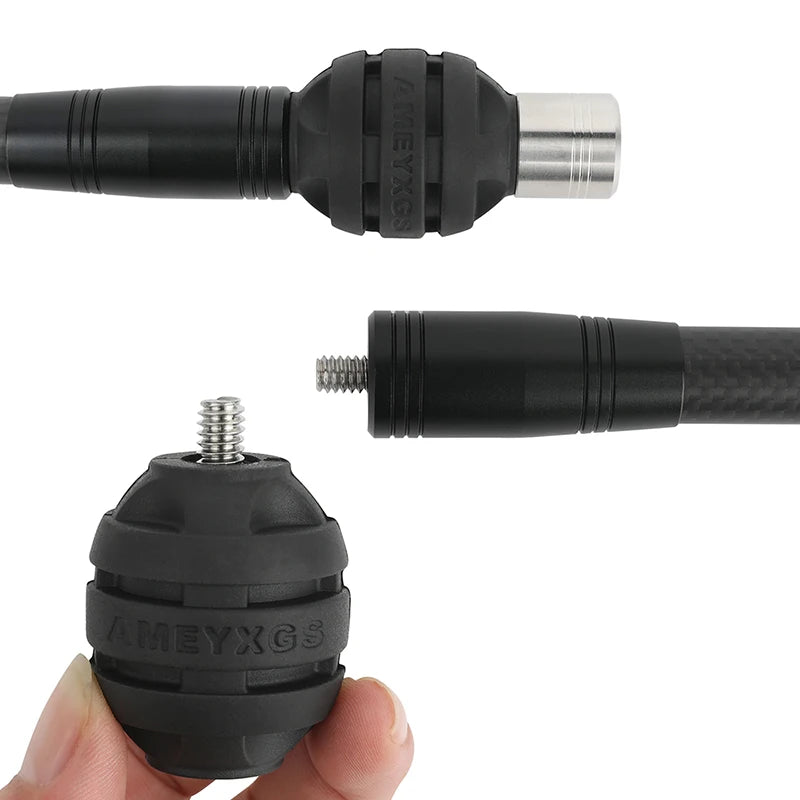 1pc AME Archery Balance Bar Shock Absorber Ball Rubber Silencer Stabilizer for Recurve Compound Bow Hunting Shooting