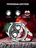 LIGE 2025 TOP Men's Watches Quartz Clown Dial Watches Unique Strange Fashion Cool Watch Waterproof watches for men reloj hommes