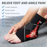 Ankle Support Brace for Women Men 1 Pair Achilles Tendonitis Brace for Plantar Fasciitis Relief Copper Infused Ankle Compressio