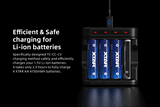 XTAR L4 AAA AA Battery Charger 4 Slots Intelligent LED Indicator USB Charger Charging 1.5V Li-ion / 1.2V lithium NiMH Batteries