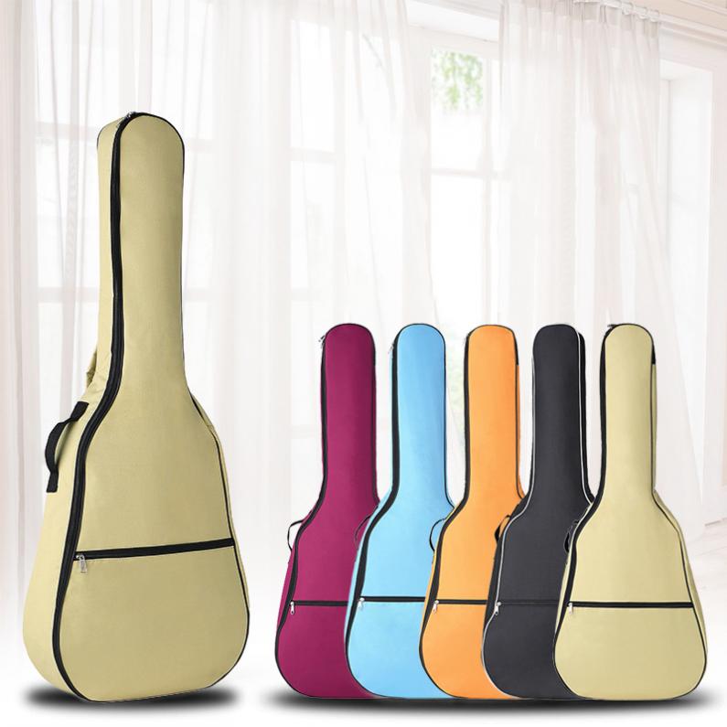 41 Inch Acoustic Guitar Gig Bag Case Portable Oxford Fabric Waterproof Double Straps Padded Soft Backpack Guitar Accessories