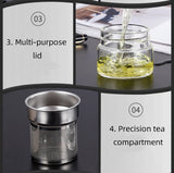 Tea Water Bottle High Borosilicate Glass Double Layer Tea Water Cup Infuser Tumbler Drinkware Water Bottle With Tea Filter