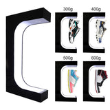 LED Floating Shoe Rack 360 Degree Auto Rotate Display Stand Shoes Shop Sample Showcase Shoes Rack Sneaker Storage