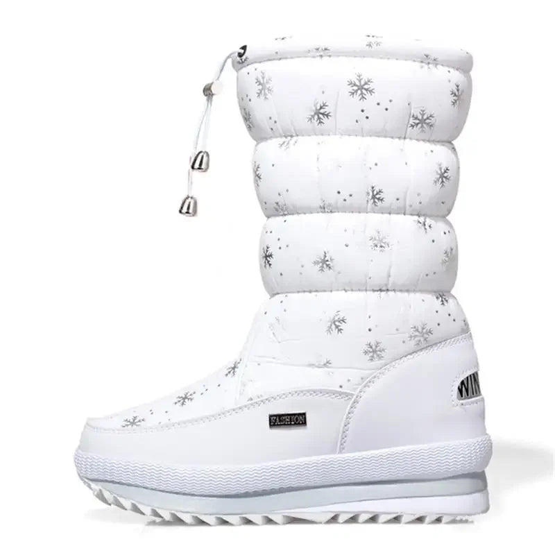 Women Snow Boots Platform Winter Boots Thick Plush Waterproof Non-slip Boots Fashion Women Winter Shoes Warm Fur Botas mujer