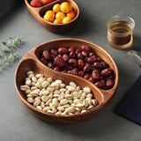 Japanese-Style Creative Wooden Fruit Tray Afternoon Tea Snack Plate Home Wooden Bowl Premium Snack & Nut Tray Wooden Tableware