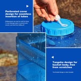 28L Water Storage Container Large Capacity Mineral Water Barrel Dustproof Camping Drinking Water Bucket for Self-Driving Tour