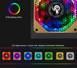 JULONGFENGBAO ATX 850W Full Modular RGB 80Plus Gold 20+4Pin 12V PSU Professional E-Sports Video Game Computer PC Power Supply