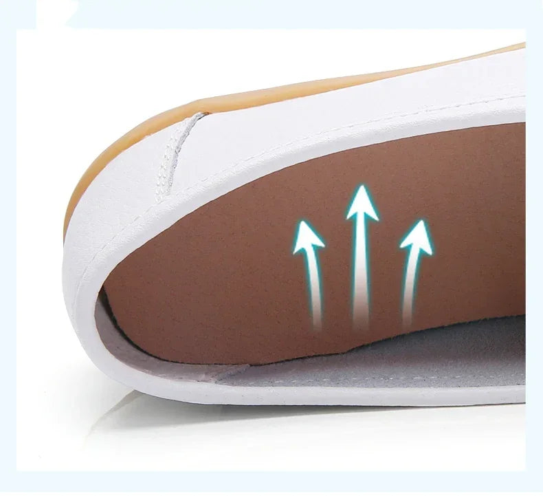Women Flats Ballet Shoes Woman Cut Out Leather Breathable Moccasins Women Boat Shoes Ballerina Ladies Casual Shoes