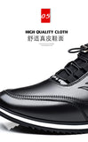 2024 Autumn New Casual Shoes For Men Fashionable Inside Increased High 6cm Lazy Shoes Rubber Shoe Sole Polyamide Leather Shoe