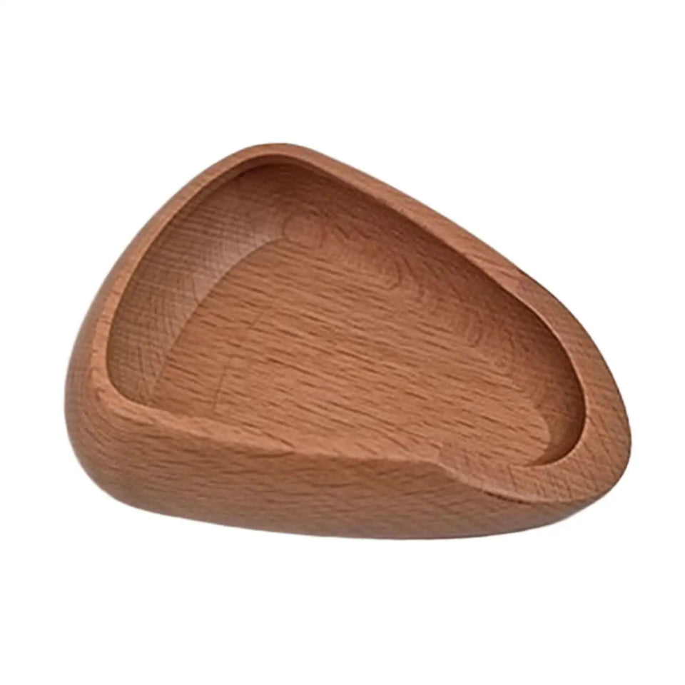 Coffee Bean Weighing Bowl Coffee Dosing Tray Wooden Sturdy Tea Leaf Display Tray for Office Hotel Restaurant Loose Tea Flour