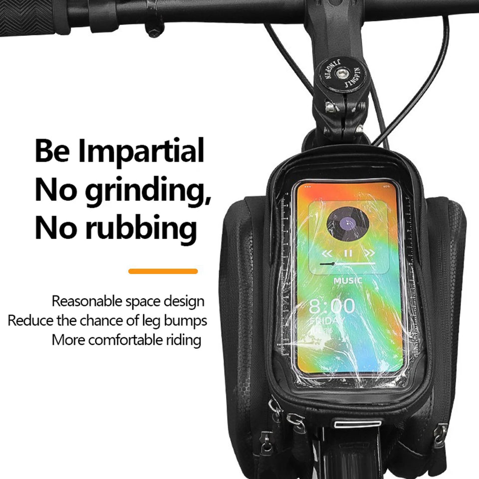 Bicycle Bag Touch Screen Phone Case Holder Large Capacity Top Frame Tube Bag MTB Road Bike Bag Phone Case Cycling Accessories