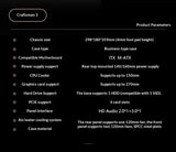 WJCOOLMAN Craftsman Series Small Chassis Home-Type Desktop Computer Supports M-ATX Motherboard - Compact Gaming PC Build