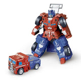 Children's transformable car toys, baby truck, mecha, robot, Police officer model, educational boy,Children's transformable toys