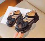 Girl Walking Shoes for Baby Girls Soft Bottom Casual Shoes Spring Autumn Bow Round Toe Princess Dress Soft Sole Non-slip Shoes
