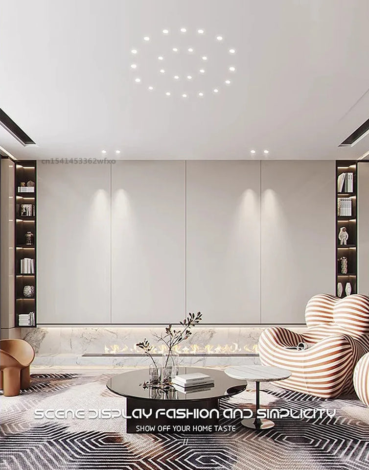 5pcs/lot dimmable mini COB downlights, 3W spotlights, LED recessed ceiling lights, AC85-265V household and commercial lighting