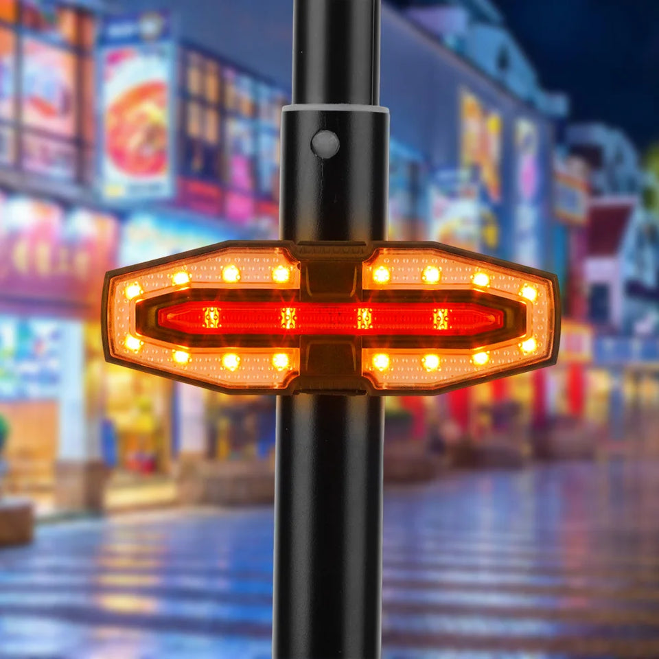 Electric Scooter Turning Signal Tail Light USB Rechargable with Remote Control Warning Lamp LED Waterproof for M365 Pro 2 MI 4