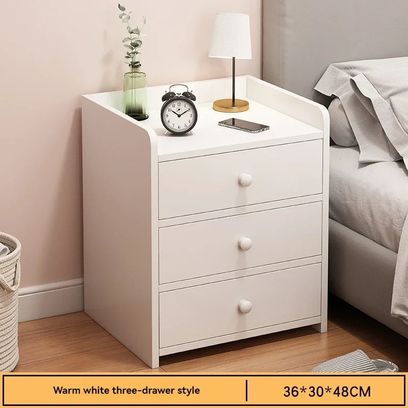 Firm Household Goods Bedside Table Modern Minimalist Bedroom Small Storage Rack Mini Storage Cabinet Bedside Storage Cabinet