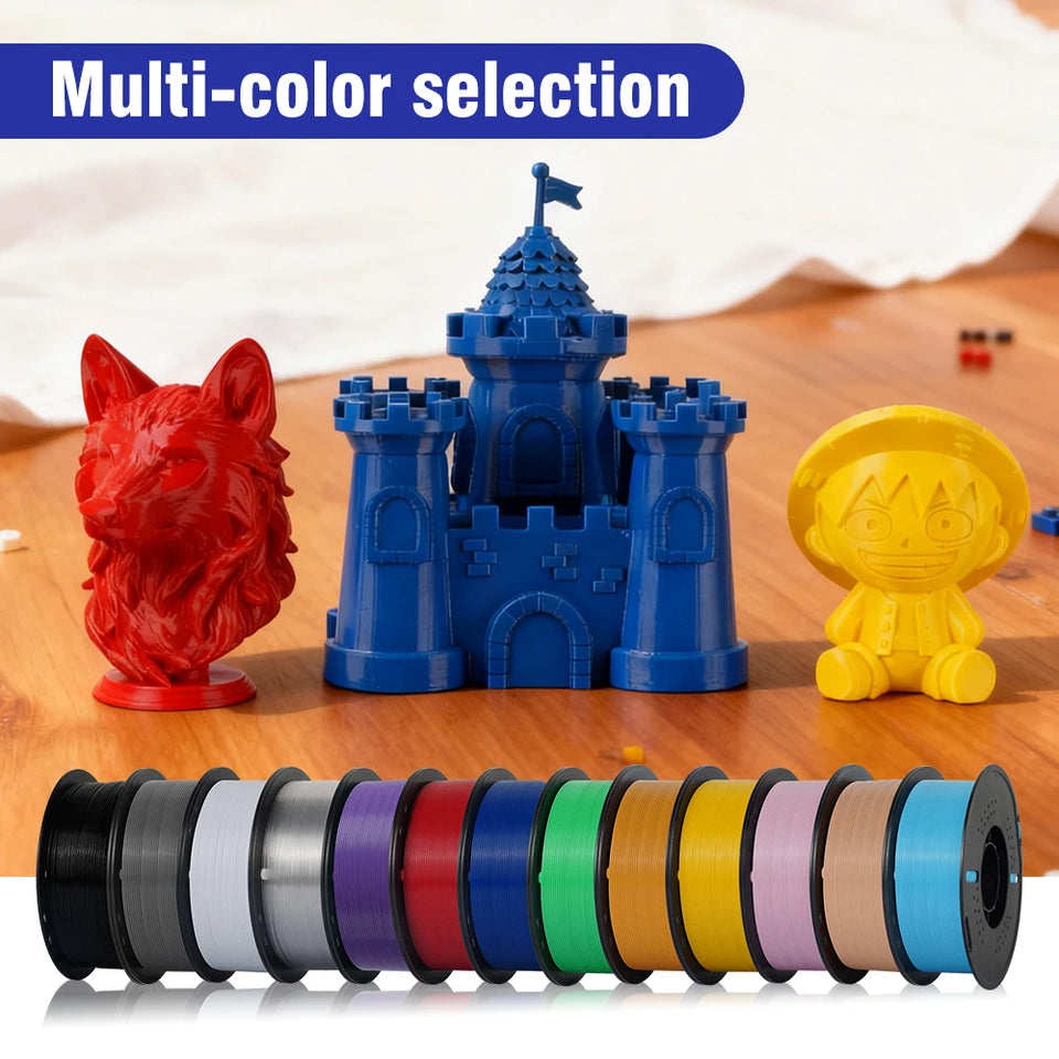 KINGROON 5KG(11LBS) PLA PETG HS-PLA HS-PETG Filament 1.75mm High Speed 3D Printer Material Matte PLA 1kg*5 Roll Mix Color New