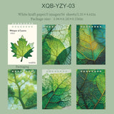 JIANWU Whisper of Leaves Series Vintage Texture Landscape Collage Scrapbook Material Paper Creative Junk Journal Stationery