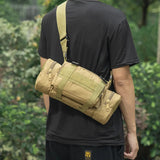 Outdoor Hiking Waist Bag 600D Waterproof Oxford Climbing Shoulder Bags Fishing Camping Hiking Pouch Chest Bag