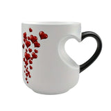 Color Changing Funny Mug Magic Coffee Tea Heat Changing Sensitive Cup Design Drinkware Ceramic Mugs Valentine's Love Gift Idea