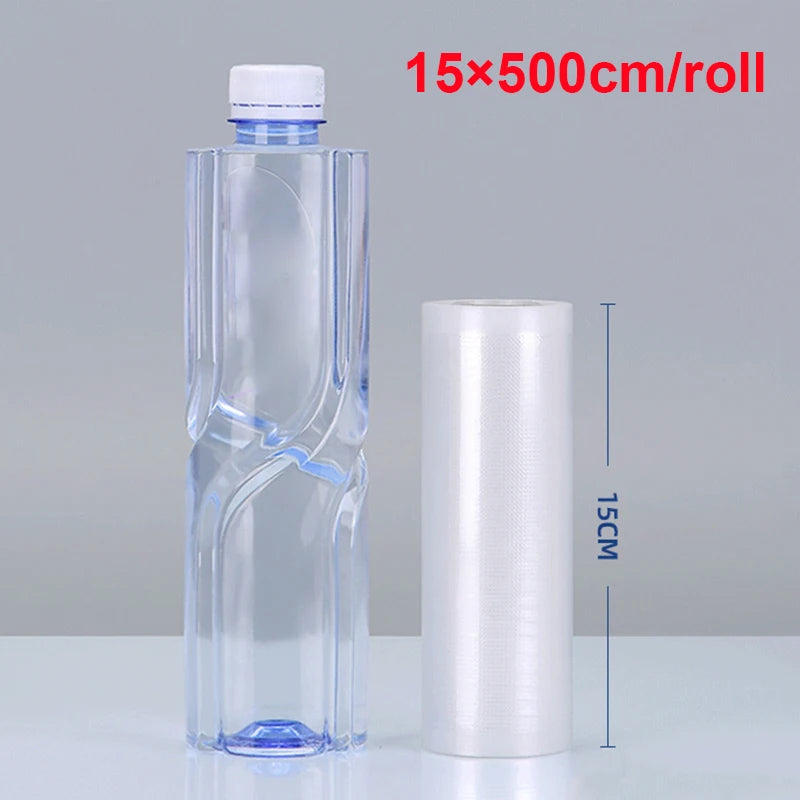 Vacuum Sealer Bags Rolls for Vacuum Sealer Meat Fruit Vegetable Food Vacuum Storage Packaging Bags 12/15/20/25/30cm 500cm/roll