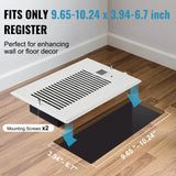 SucceBuy Register Booster Fan Quiet Vent Booster Fan with Remote Control Thermostat Control for Heating Cooling Smart Vent White