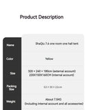 Naturehike Dune 7.6 Camping Tent 2 People 4 Season Tent Ultralight PU2000mm Outdoor Travel iking Tent With Chimney Screen Window